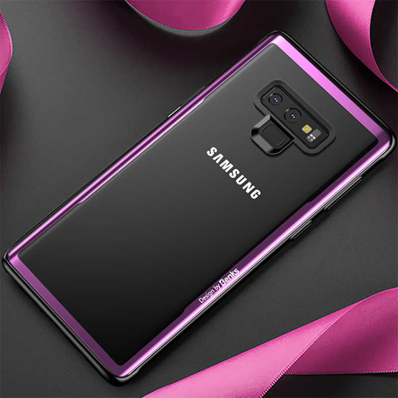 Galaxy Note 9 Kılıf Benks Magic Shiny Glass Mor
