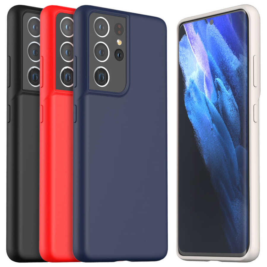 Galaxy S21 Ultra Kılıf Araree Typo Skin Kapak Siyah