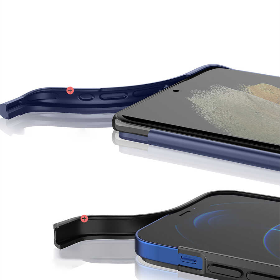 Galaxy S21 Ultra Kılıf Wiwu Sand Stone Kapak Kırmızı