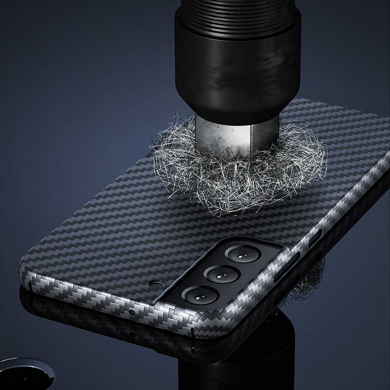 Galaxy S22 Ultra Kılıf Benks Kevlar Fiber Kapak Siyah