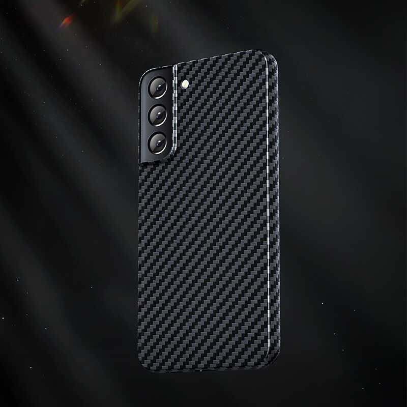 Galaxy S22 Ultra Kılıf Benks Kevlar Fiber Kapak Siyah