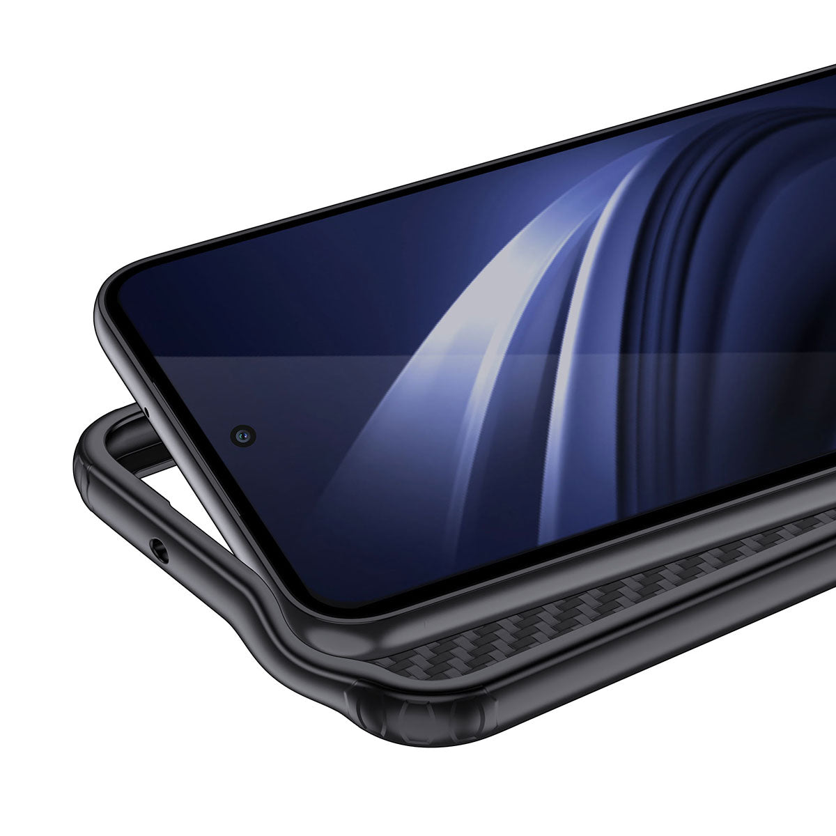 Galaxy S23 Kılıf Aramid Karbon Fiber M-safe Özellikli Wlons Radison Kapak Siyah