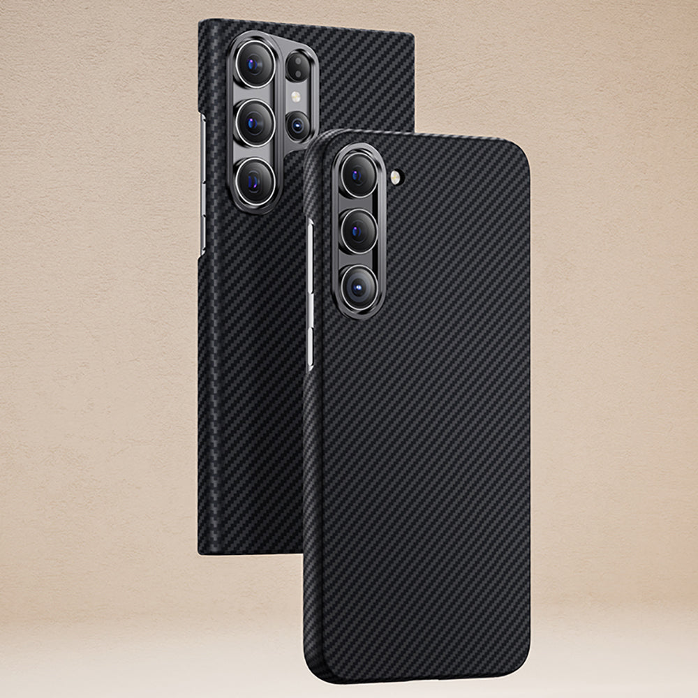 Galaxy S23 Kılıf Benks M-safe Şarj Özellikli Magnetik ArmorAir 600D Kevlar Fiber Kapak Siyah