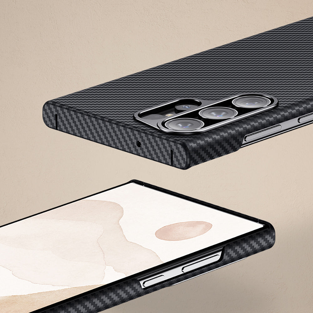 Galaxy S23 Kılıf Benks M-safe Şarj Özellikli Magnetik ArmorAir 600D Kevlar Fiber Kapak Siyah