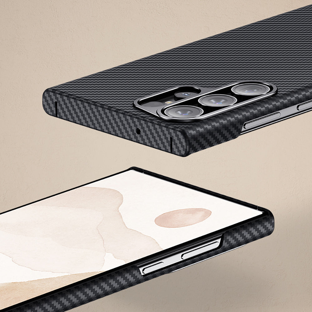 Galaxy S23 Plus Kılıf Benks M-safe Şarj Özellikli Magnetik ArmorAir 600D Kevlar Fiber Kapak Siyah