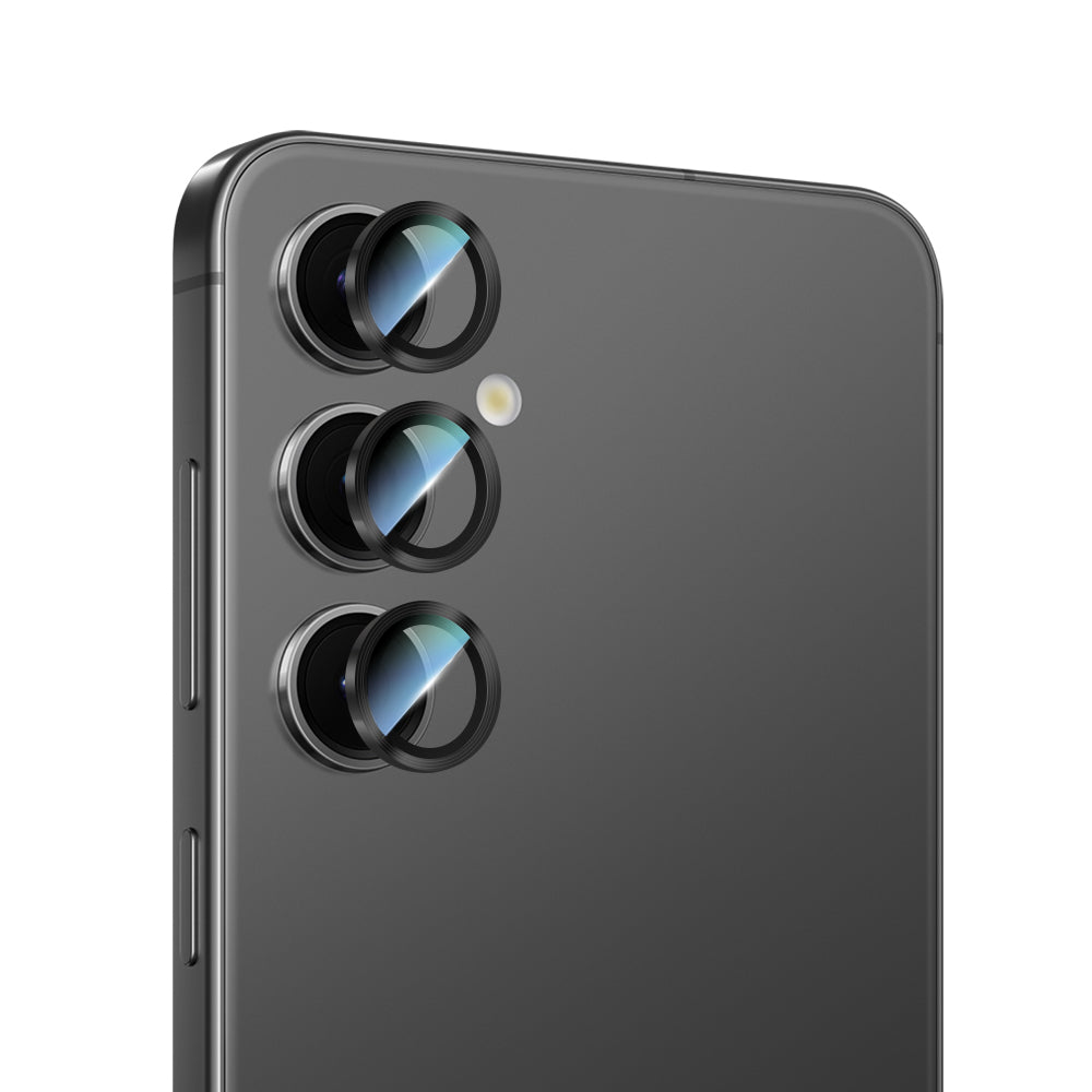 Galaxy S24 CaseWorld Alloy Serisi Oleofobik Anti Reflective Kamera Lens Koruyucu Gümüş