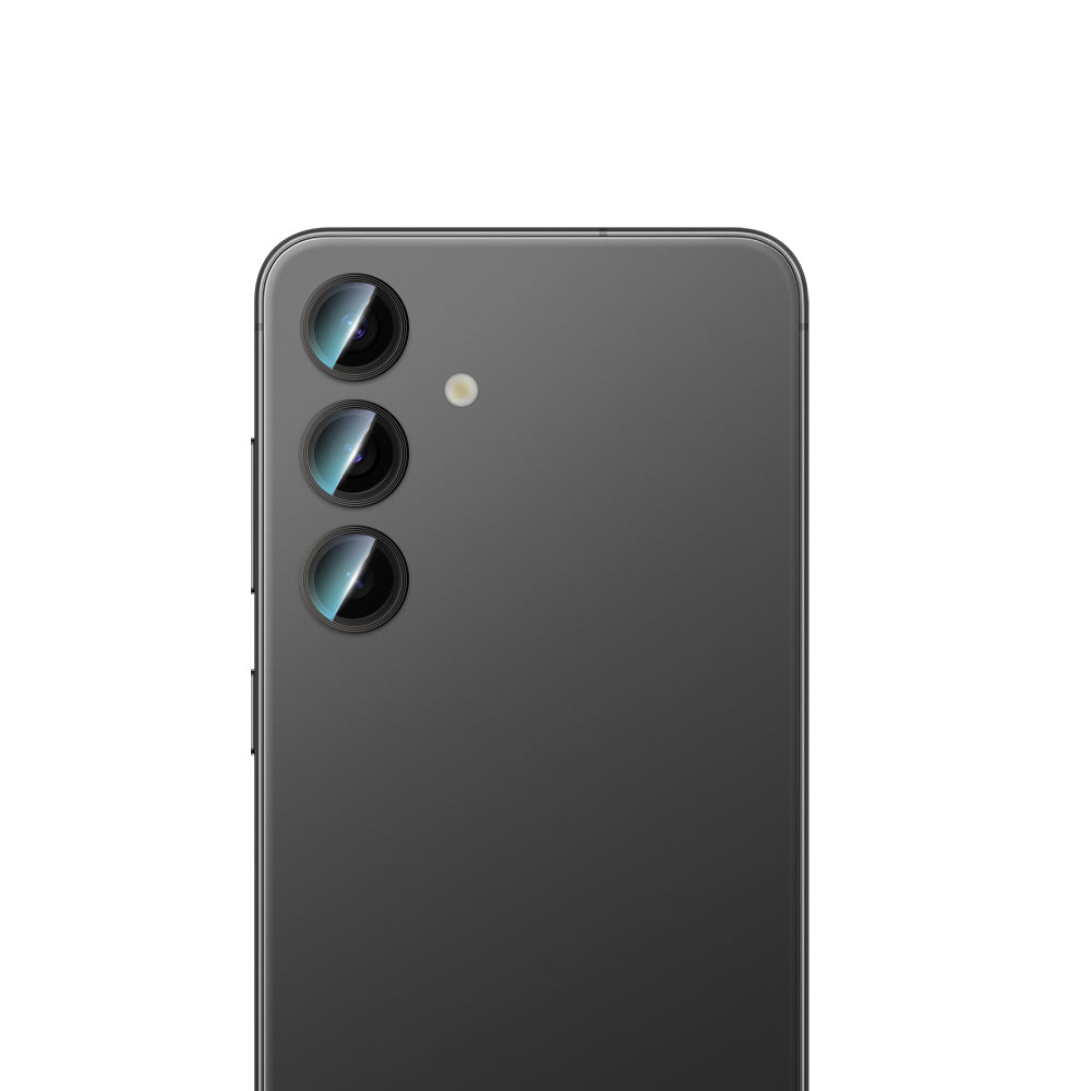 Galaxy S24 CaseWorld Alloy Serisi Oleofobik Anti Reflective Kamera Lens Koruyucu Siyah