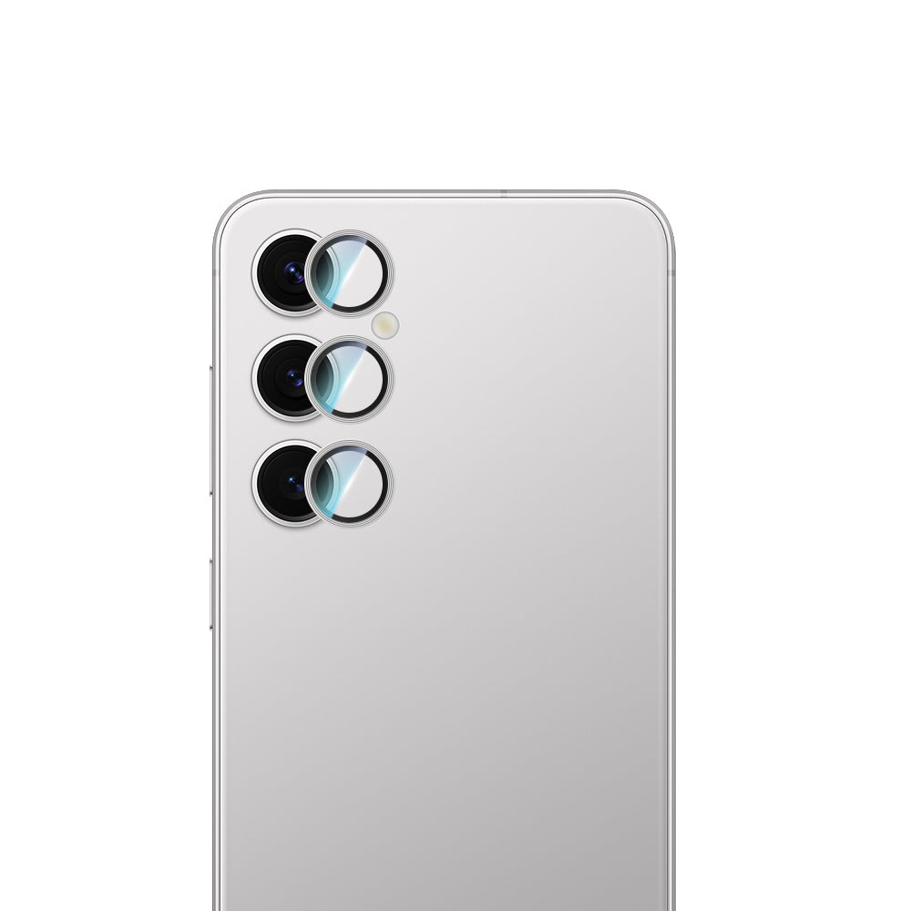 Galaxy S24 Plus CaseWorld Alloy Serisi Oleofobik Anti Reflective Kamera Lens Koruyucu Gümüş