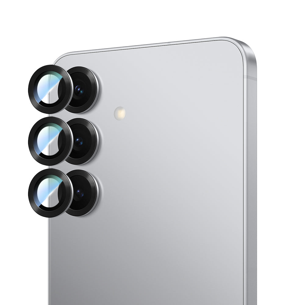 Galaxy S25 CaseWorld Alloy Serisi Oleofobik Anti Reflective Kamera Lens Koruyucu Mavi