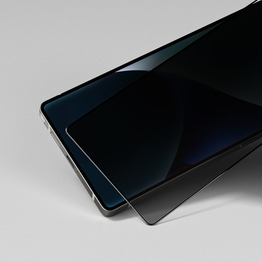 Galaxy S25 Plus Amazingthing Radix Privacy Parmak İzi Bırakmayan Temperli Cam Ekran Koruyucu Siyah