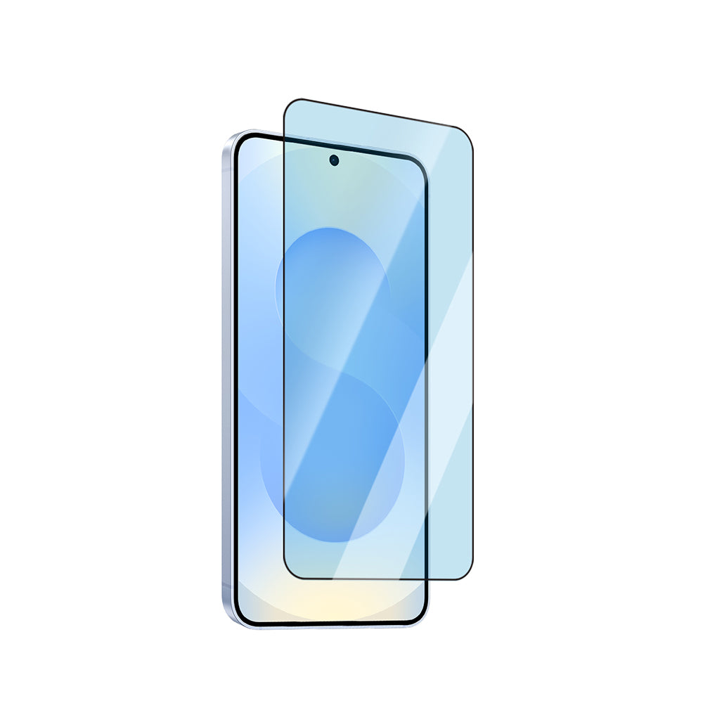 Galaxy S25 Plus CaseWorld Applicator Serisi 2.5D Eyesafe Mavi Işık Teknolojili 0.25mm Temperli Cam Ekran Koruyucu+ Uygulama Aparatı Şeffaf