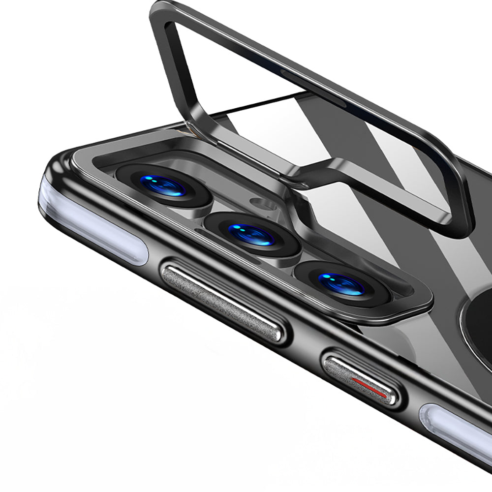 Galaxy S25 Plus Kılıf M-safe Şarj Özellikli Wlons Standlı Efsane Kapak Gri