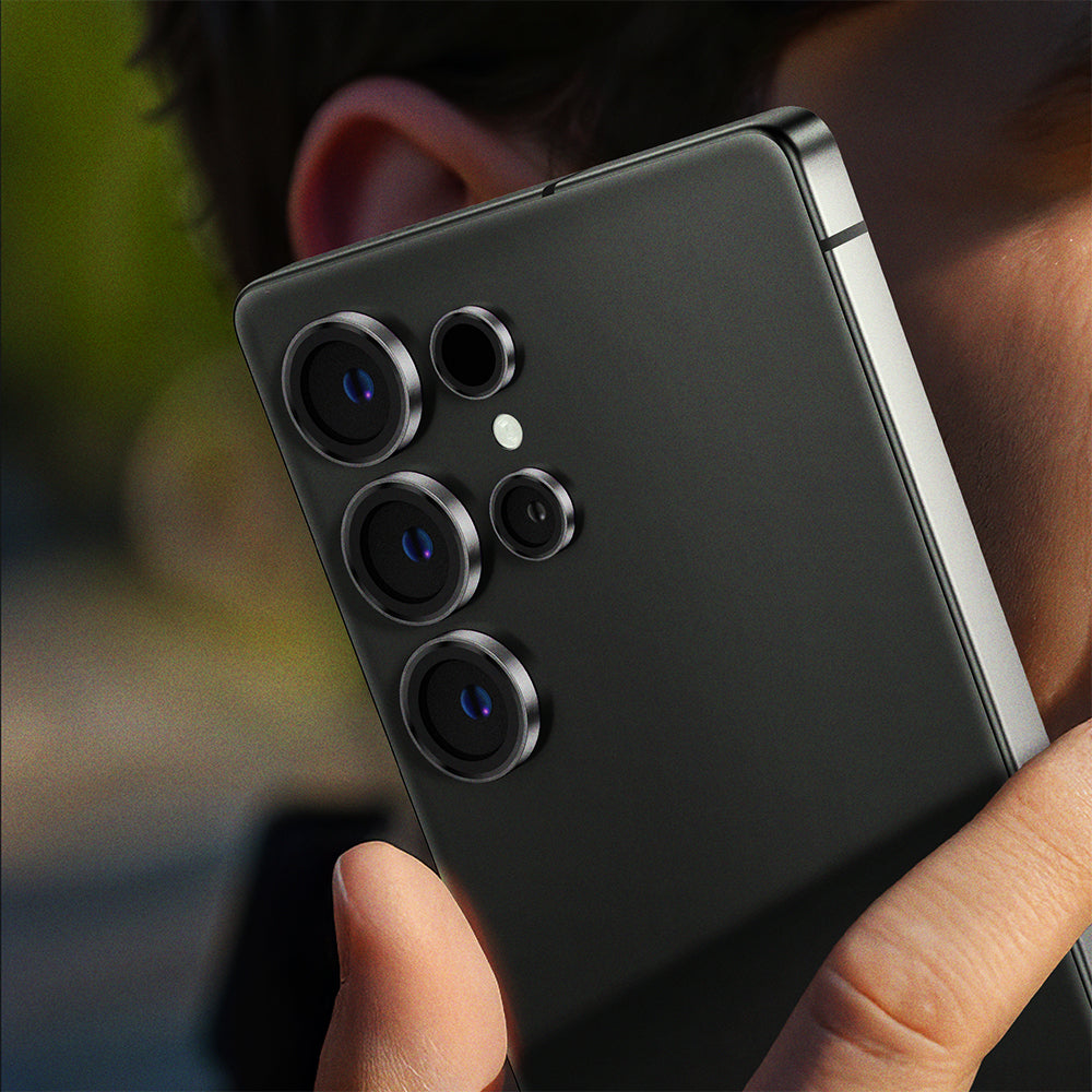 Galaxy S25 Ultra Amazingthing Titan Safir Kamera Lens Koruyucu + Kolay Uygulama Aparatlı Gümüş