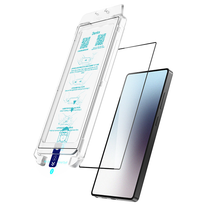 Galaxy S25 Ultra Benks Ultra Shield HD Ekran Koruyucu + Kolay Uygulama Aparatlı Siyah