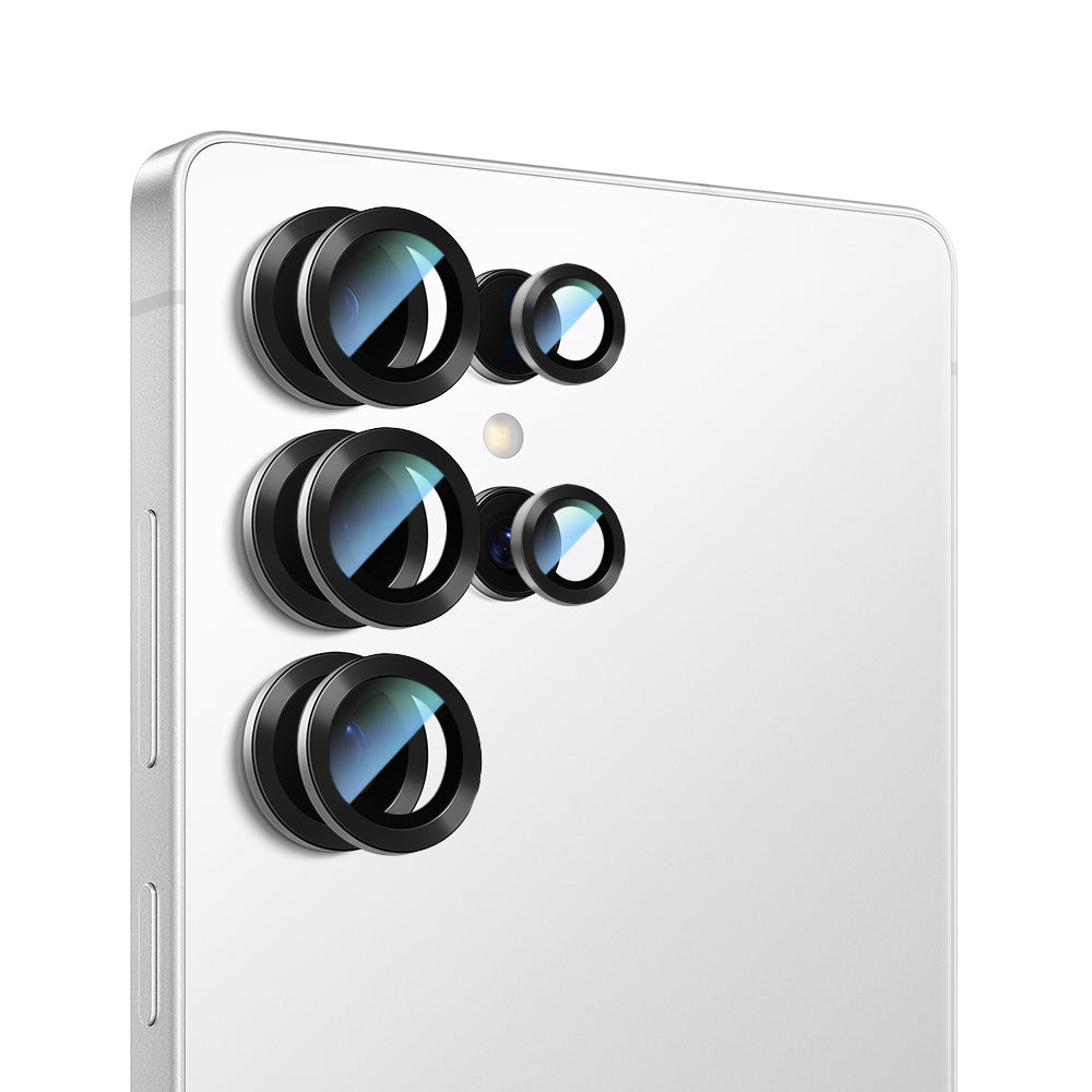 Galaxy S25 Ultra CaseWorld Alloy Serisi Oleofobik Anti Reflective Kamera Lens Koruyucu Gümüş