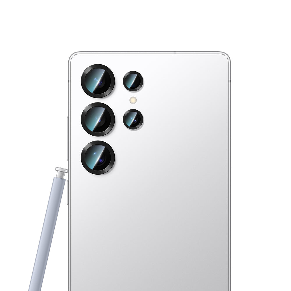 Galaxy S25 Ultra CaseWorld Alloy Serisi Oleofobik Anti Reflective Kamera Lens Koruyucu Titanyum