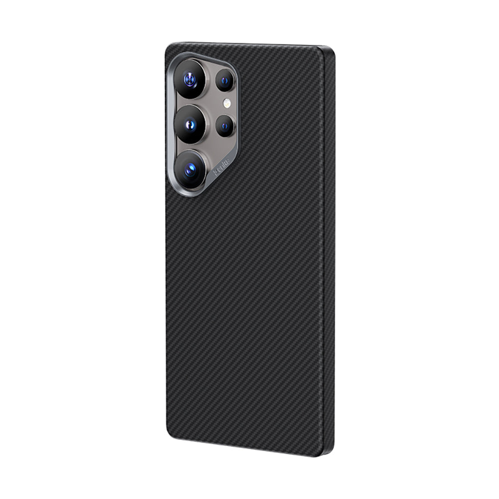 Galaxy S25 Ultra Kılıf Benks M-safe Şarj Özellikli Magnetik ArmorAir 600D Kevlar Fiber Kapak Siyah