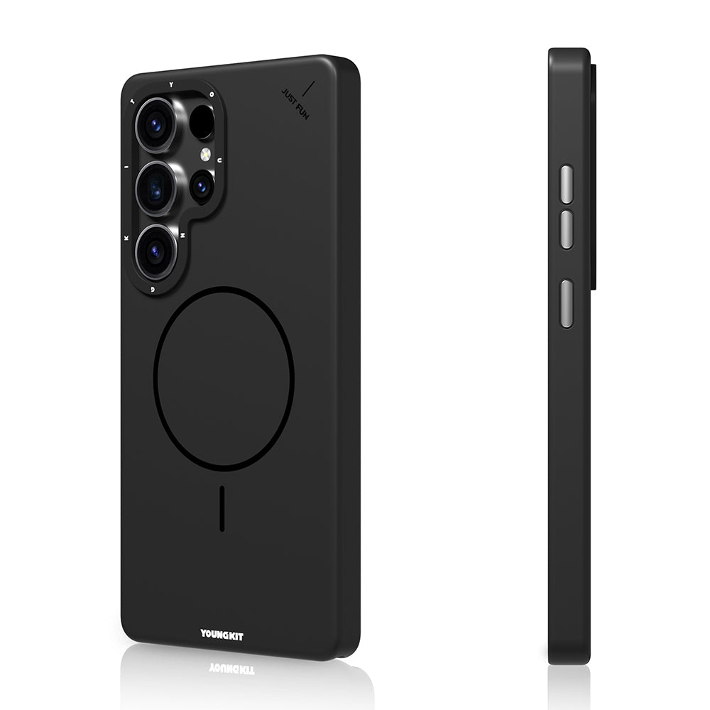 Galaxy S25 Ultra Kılıf M-safe Şarj Özellikli Youngkit Dynamag Serisi Kapak Gold