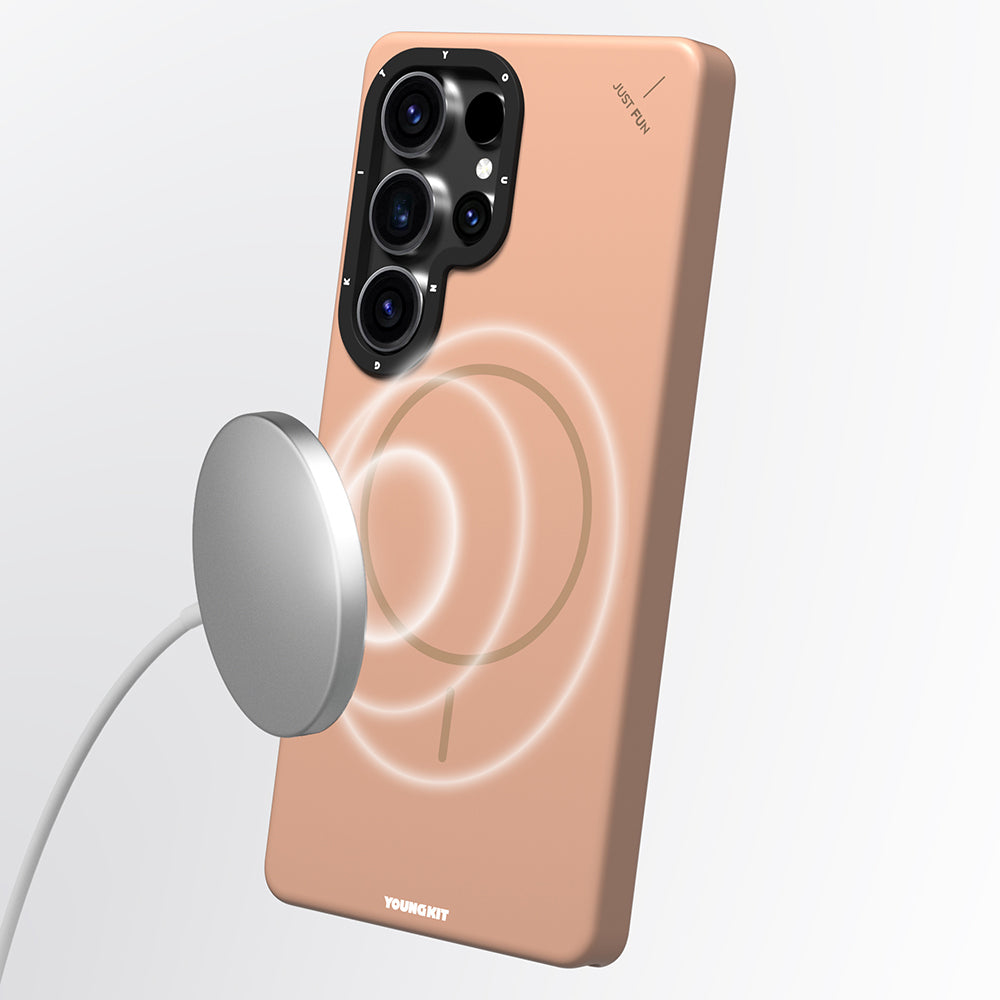 Galaxy S25 Ultra Kılıf M-safe Şarj Özellikli Youngkit Dynamag Serisi Kapak Siyah