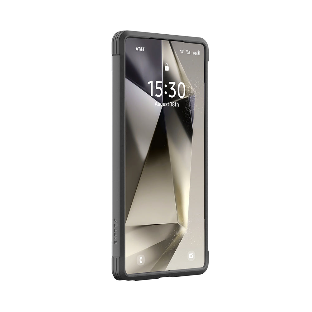 Galaxy S25 Ultra Kılıf M-safe Şarj Özellikli Airbagli Raptic Shield Serisi Şeffaf Arka Yüzey Kapak Kırmızı