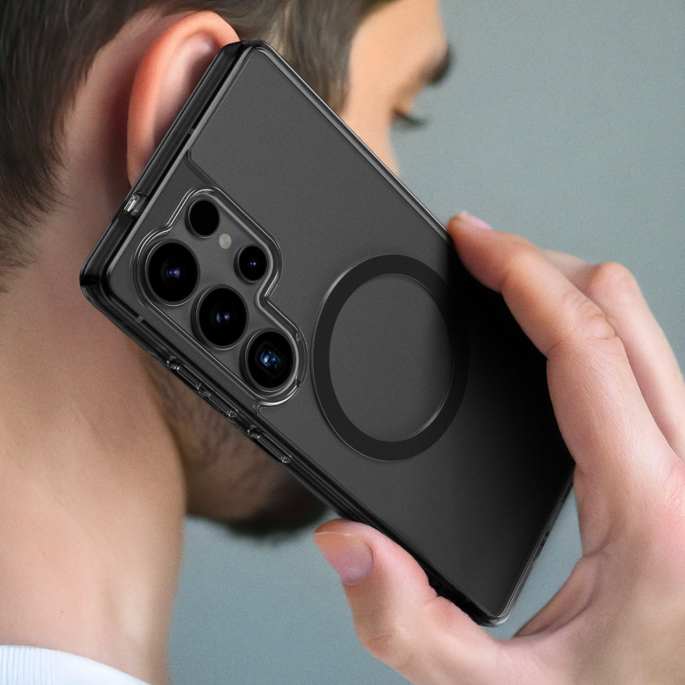 Galaxy S25 Ultra Kılıf M-safe Şarj Özellikli Amazingthing Minimal Serisi Kapak Titanyum-Gri