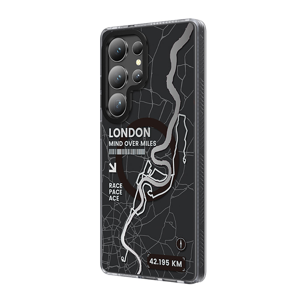 Galaxy S25 Ultra Kılıf M-safe Şarj Özellikli Benks Dynamic City Serisi Kapak Siyah