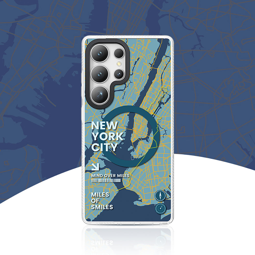 Galaxy S25 Ultra Kılıf M-safe Şarj Özellikli Benks Dynamic City Serisi Kapak Yeşil