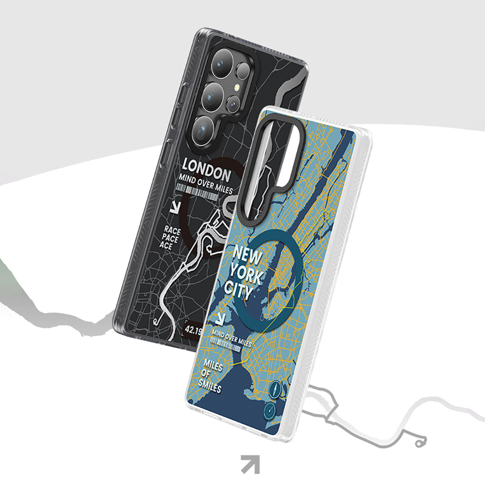 Galaxy S25 Ultra Kılıf M-safe Şarj Özellikli Benks Dynamic City Serisi Kapak Siyah