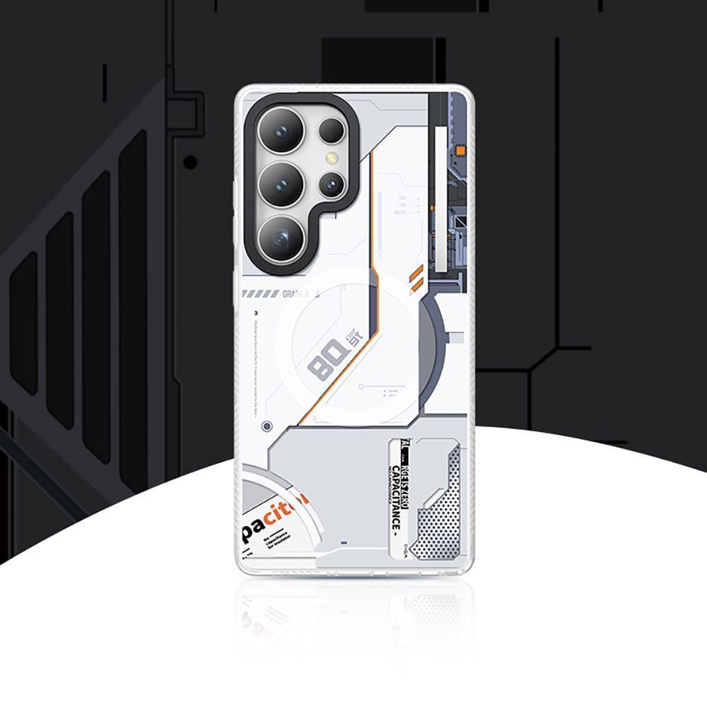 Galaxy S25 Ultra Kılıf M-safe Şarj Özellikli Benks Dynamic Mecha Serisi Kapak Siyah