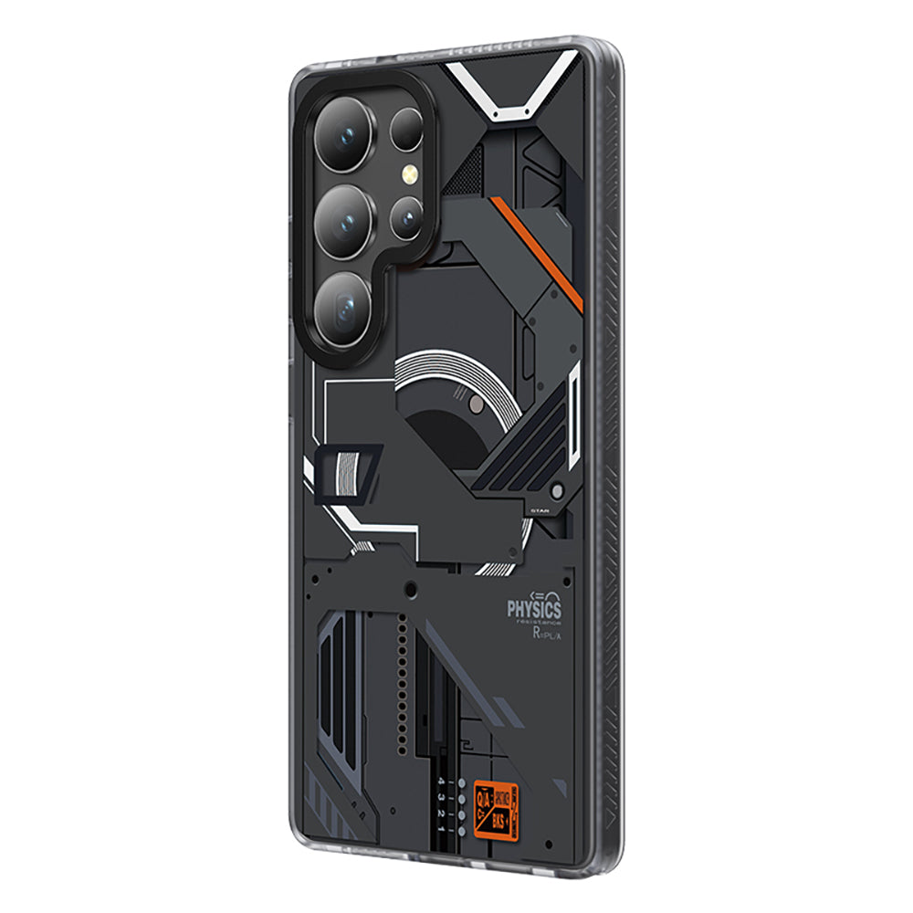 Galaxy S25 Ultra Kılıf M-safe Şarj Özellikli Benks Dynamic Mecha Serisi Kapak Siyah