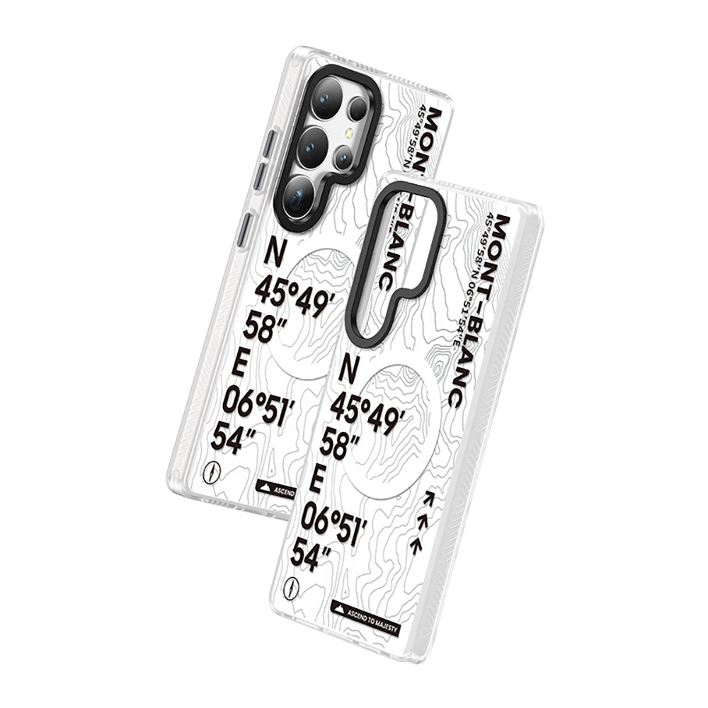 Galaxy S25 Ultra Kılıf M-safe Şarj Özellikli Benks Dynamic Summit Serisi Kapak Beyaz