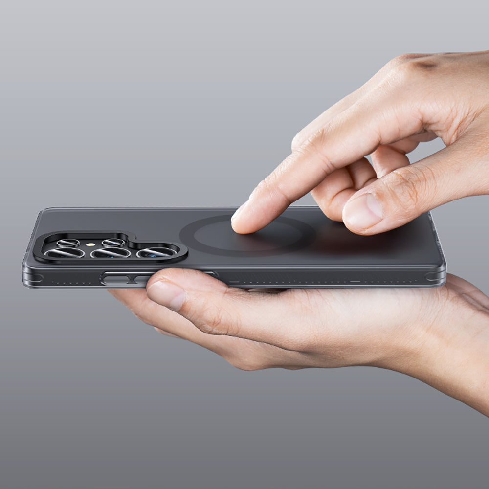 Galaxy S25 Ultra Kılıf M-safe Şarj Özellikli Benks Lucid Armor Kapak Siyah