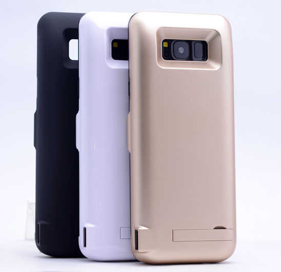 Galaxy S8 Plus Şarjlı Kılıf Harici Batarya Gold
