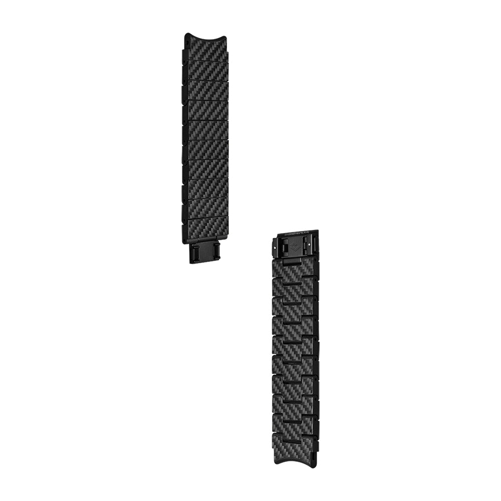 Galaxy Watch 4 40mm Karbon Fiber Pitaka Modern Serisi Black-Grey Twill Kordon Siyah-Gri
