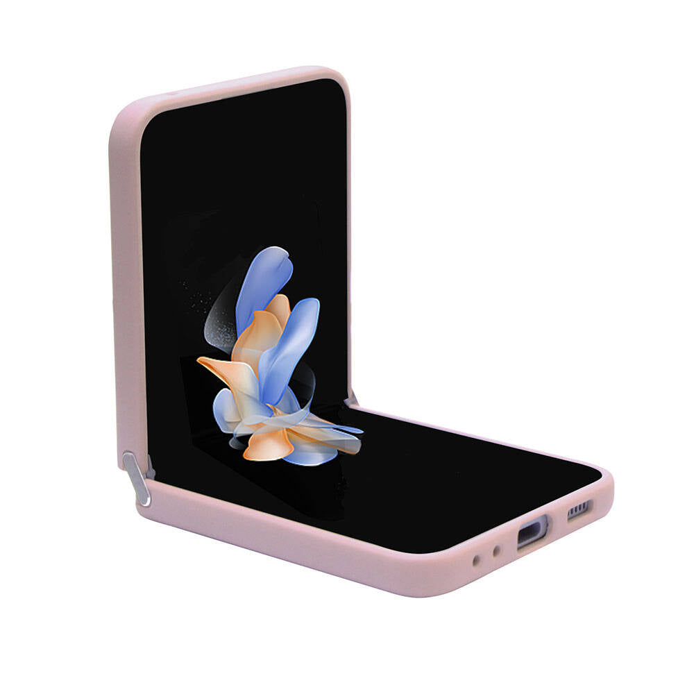 Galaxy Z Flip 5 Kılıf Guess Orjinal Lisanslı Yazı Logolu Glitter Script Kapak Pembe