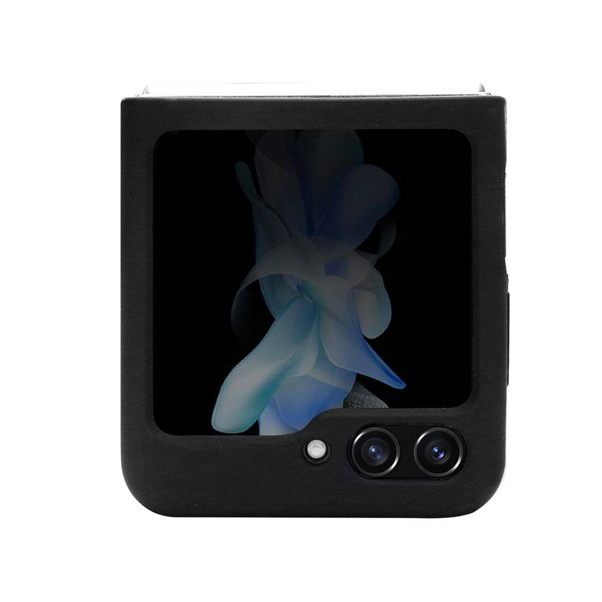 Galaxy Z Flip 5 Kılıf TUMI Liquid Silikon Metal Logo Dizayn Orjinal Lisanslı Kapak Siyah