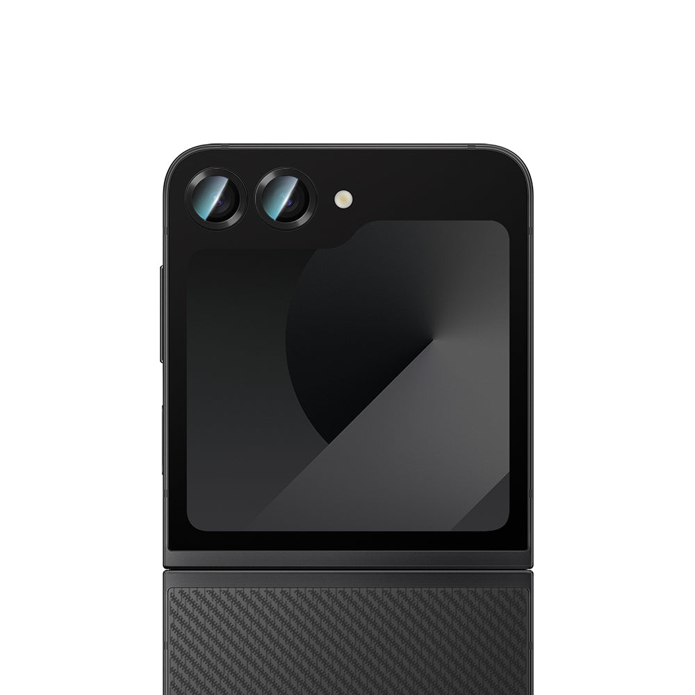 Galaxy Z Flip 6 CaseWorld Alloy Serisi Oleofobik Anti Reflective Kamera Lens Koruyucu Gümüş