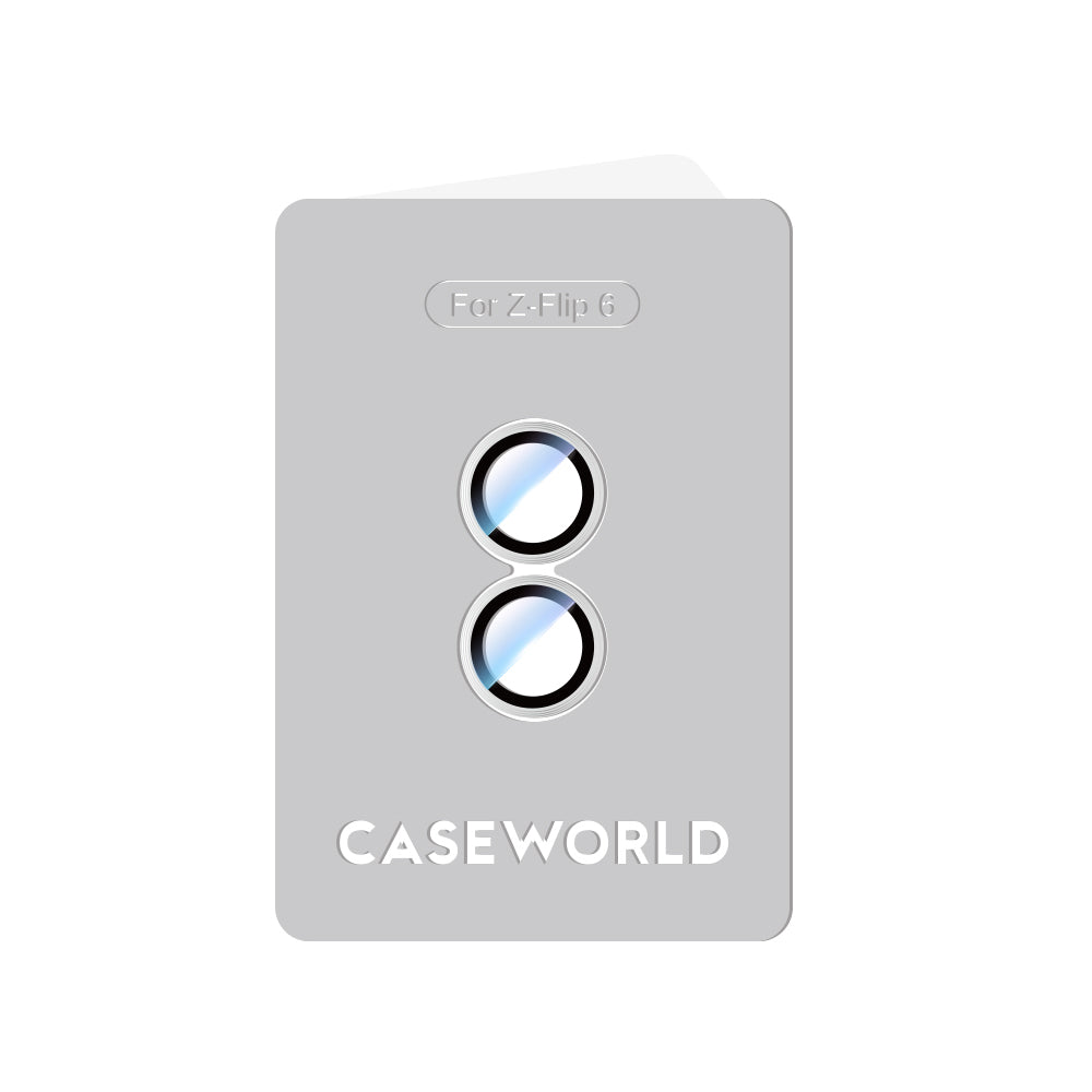 Galaxy Z Flip 6 CaseWorld Alloy Serisi Oleofobik Anti Reflective Kamera Lens Koruyucu Siyah