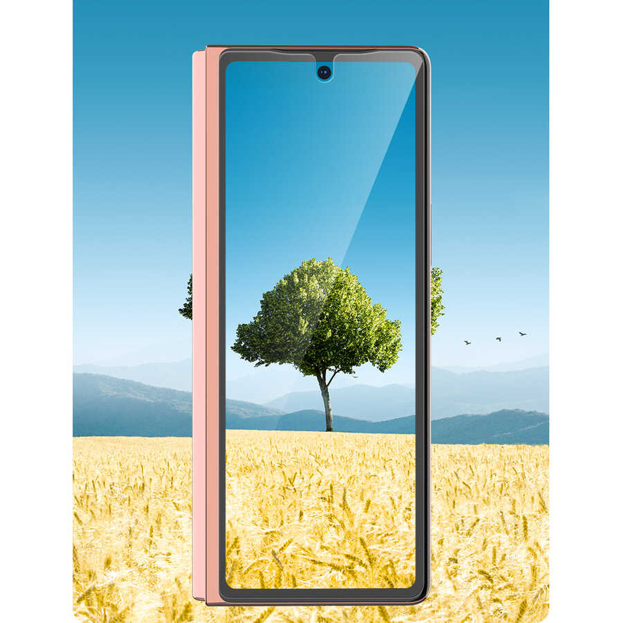 Galaxy Z Fold 2 Araree Pure Diamond Pet Ekran Koruyucu Renksiz