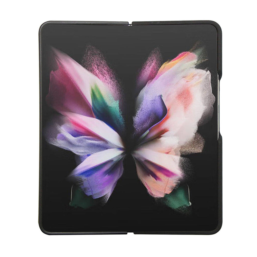 Galaxy Z Fold 5 Kılıf AMG M-safe Şarj Özellikli Büyük Logo Dizayn Orjinal Lisanslı Kapak Siyah