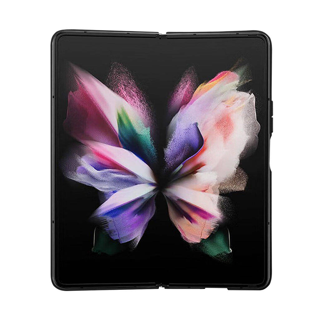 Galaxy Z Fold 5 Kılıf Guess Orjinal Lisanslı Yazı Logolu Glitter Script Kapak Siyah