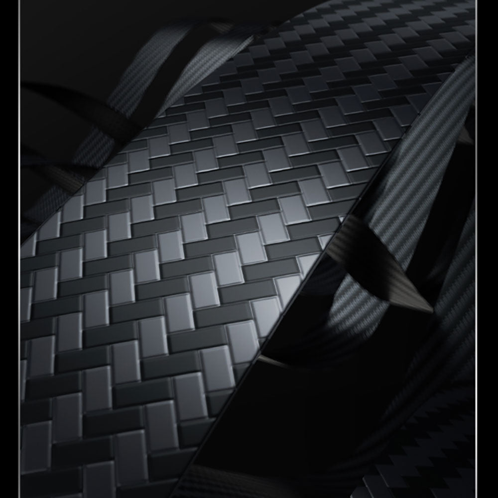 Galaxy Z Fold 5 Kılıf M-safe Özellikli Karbon Fiber Benks Essential 600D Kevlar Kapak Siyah