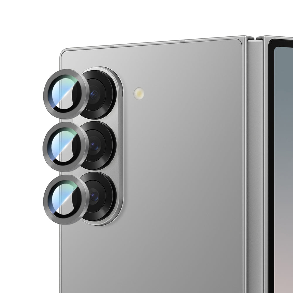 Galaxy Z Fold 6 CaseWorld Alloy Serisi Oleofobik Anti Reflective Kamera Lens Koruyucu Siyah