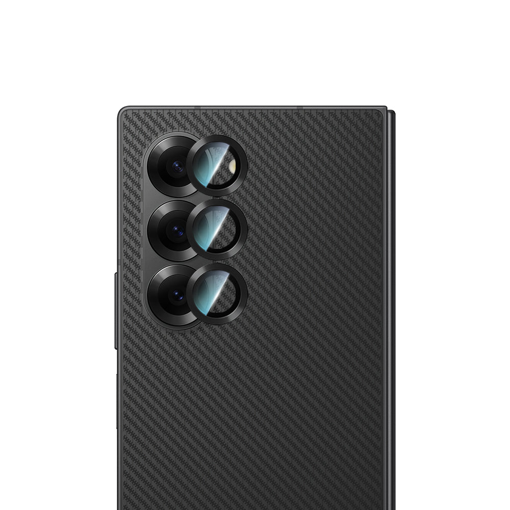 Galaxy Z Fold 6 CaseWorld Alloy Serisi Oleofobik Anti Reflective Kamera Lens Koruyucu Gümüş