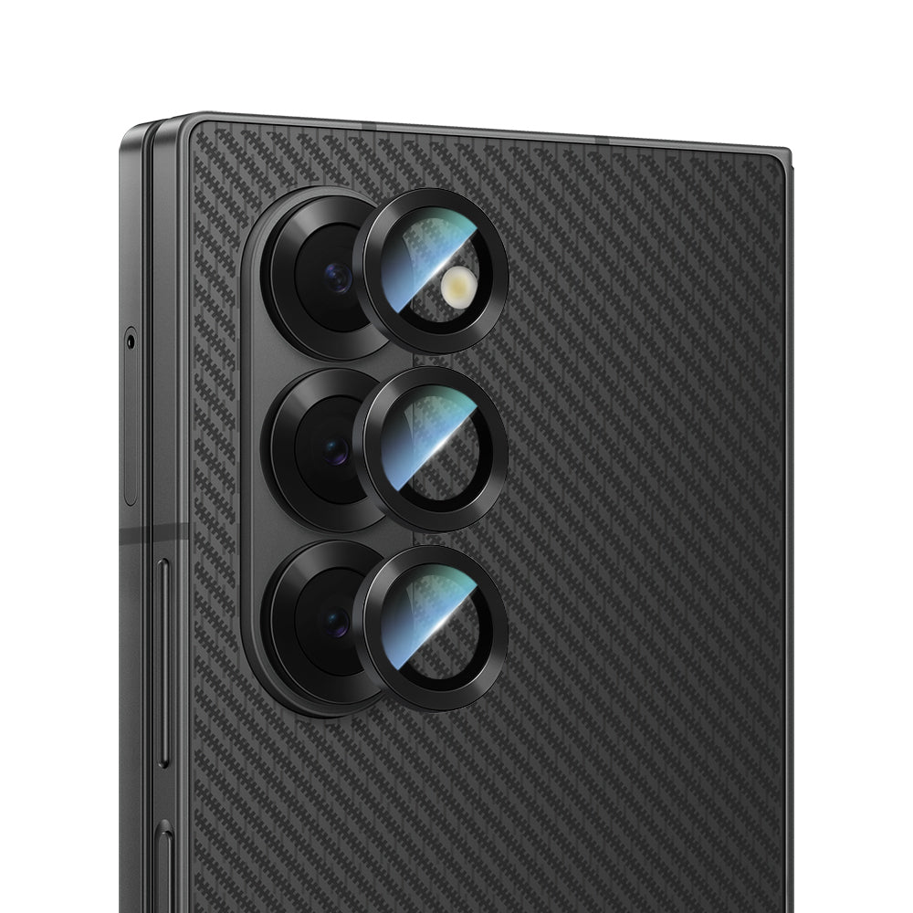 Galaxy Z Fold 6 CaseWorld Alloy Serisi Oleofobik Anti Reflective Kamera Lens Koruyucu Gümüş