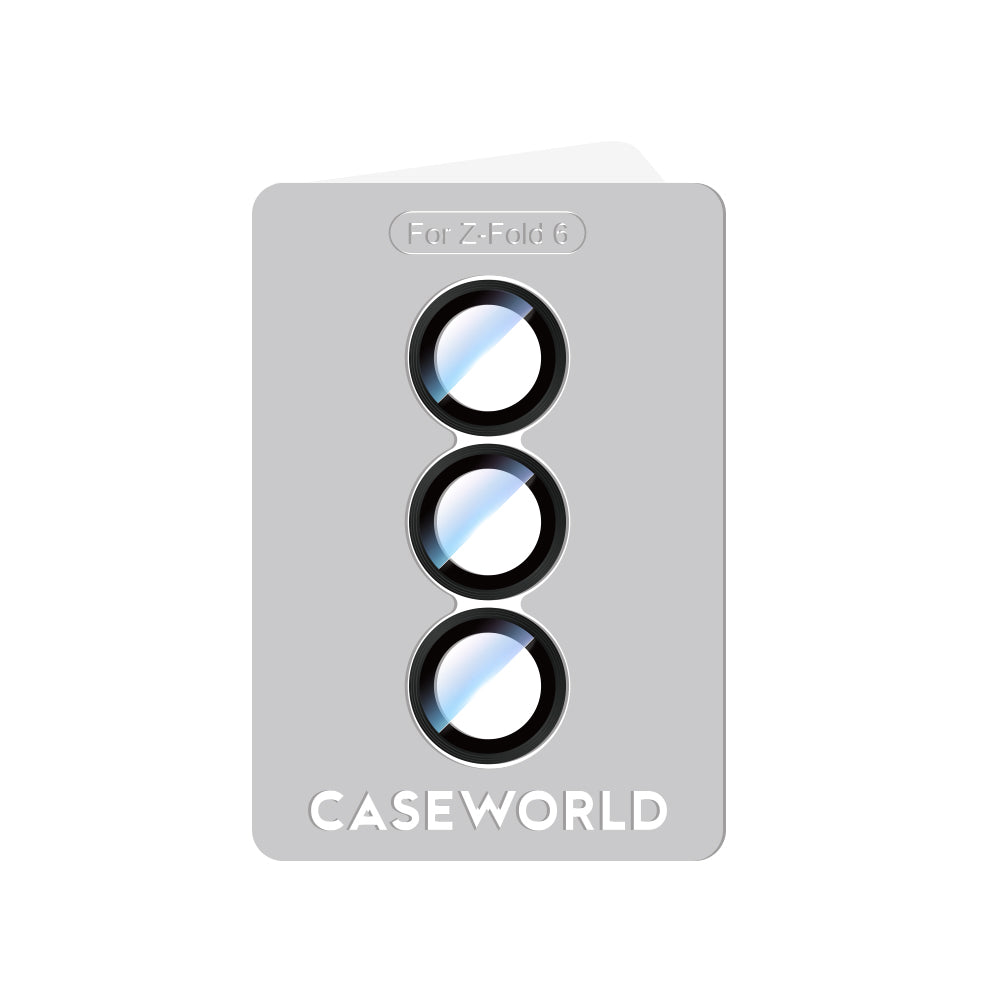 Galaxy Z Fold 6 CaseWorld Alloy Serisi Oleofobik Anti Reflective Kamera Lens Koruyucu Gümüş