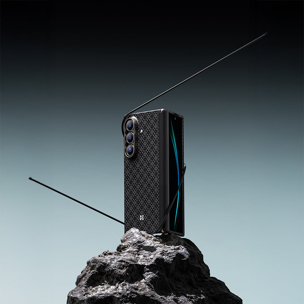 Galaxy Z Fold 7 Benks ArmorAir ArmorGrid Grand Combo Üçlü Aksesuar Seti (Ön Arka Kevlar Kapak + Ekran Koruyucu) Siyah