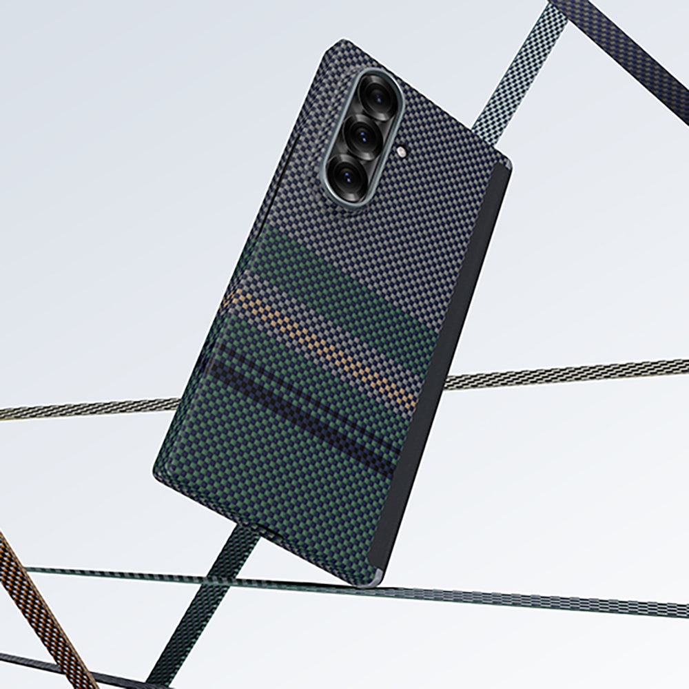 Galaxy Z Fold 7 Benks ArmorAir Aurora Grand Combo Üçlü Aksesuar Seti (Ön Arka Kevlar Kapak + Ekran Koruyucu) Yeşil