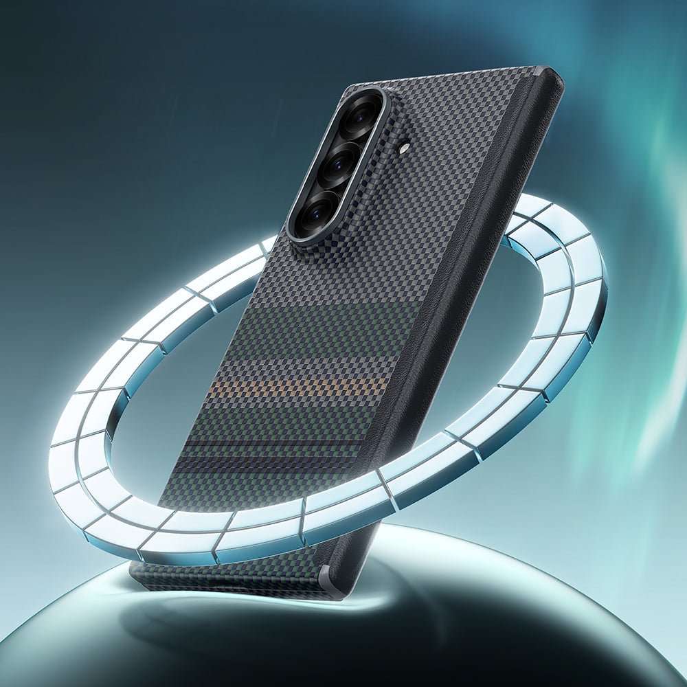 Galaxy Z Fold 7 Benks ArmorAir Aurora Grand Combo Üçlü Aksesuar Seti (Ön Arka Kevlar Kapak + Ekran Koruyucu) Yeşil