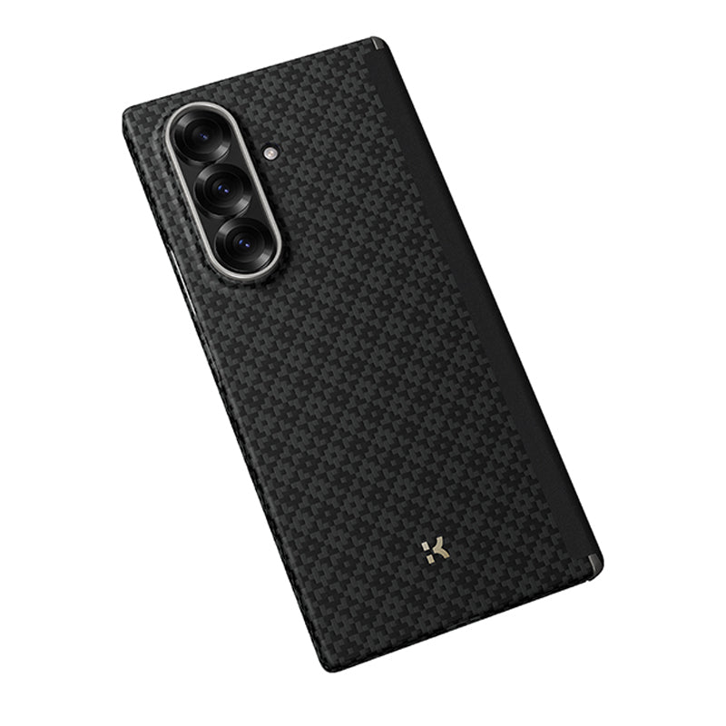 Galaxy Z Fold 7 Kılıf M-Safe Şarj Özellikli Benks ArmorAir ArmorGrid Serisi Kevlar Kapak Siyah